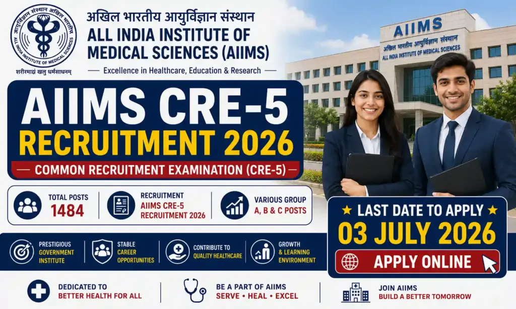 aiims delhi cre 5 recruitment 2026