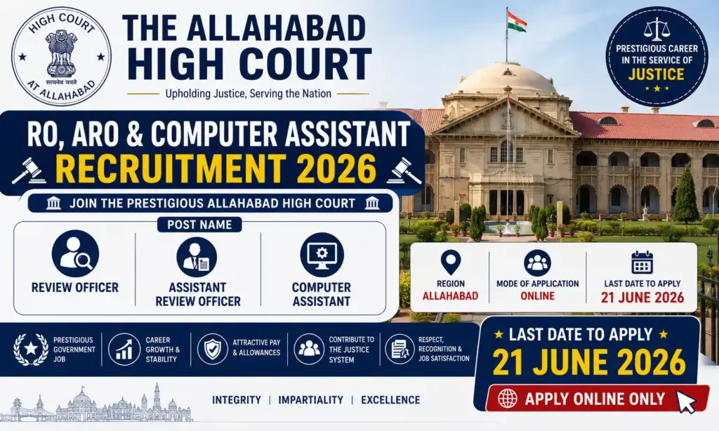 allahabad high court ro, aro and computer assistant recruitment 2026