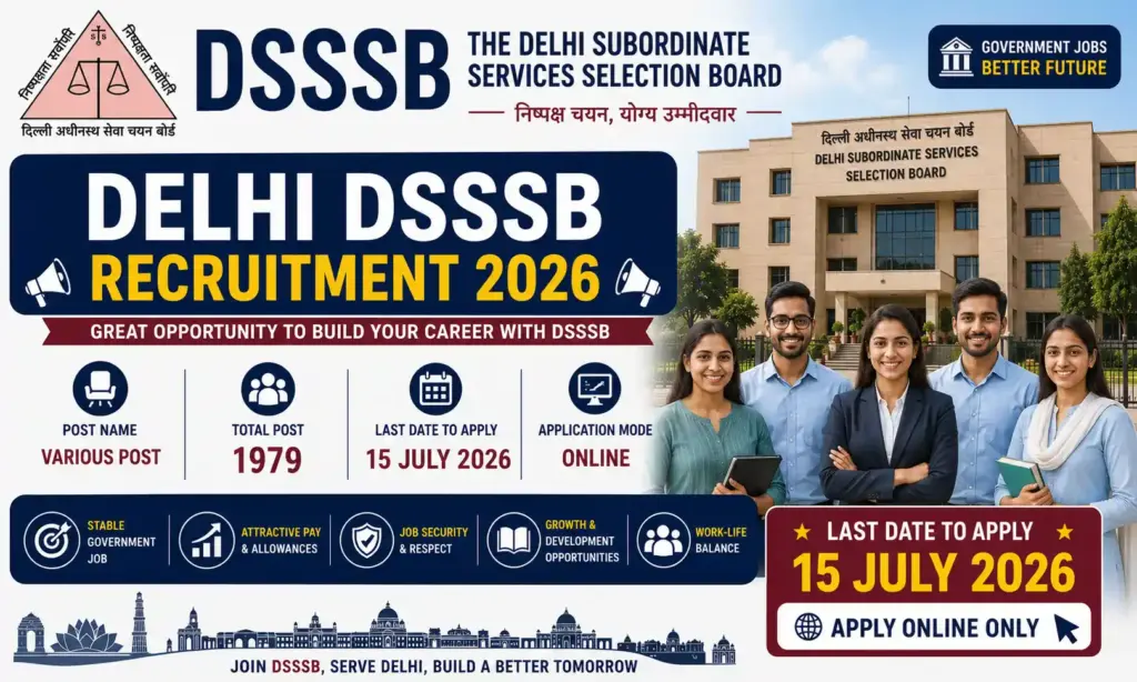 delhi dsssb recruitment 2026