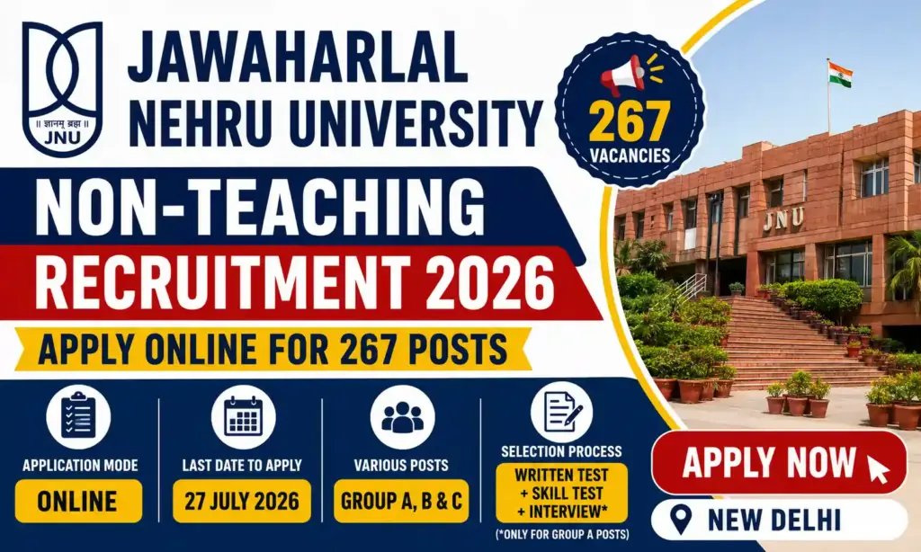 jnu delhi non teaching recruitment 2026
