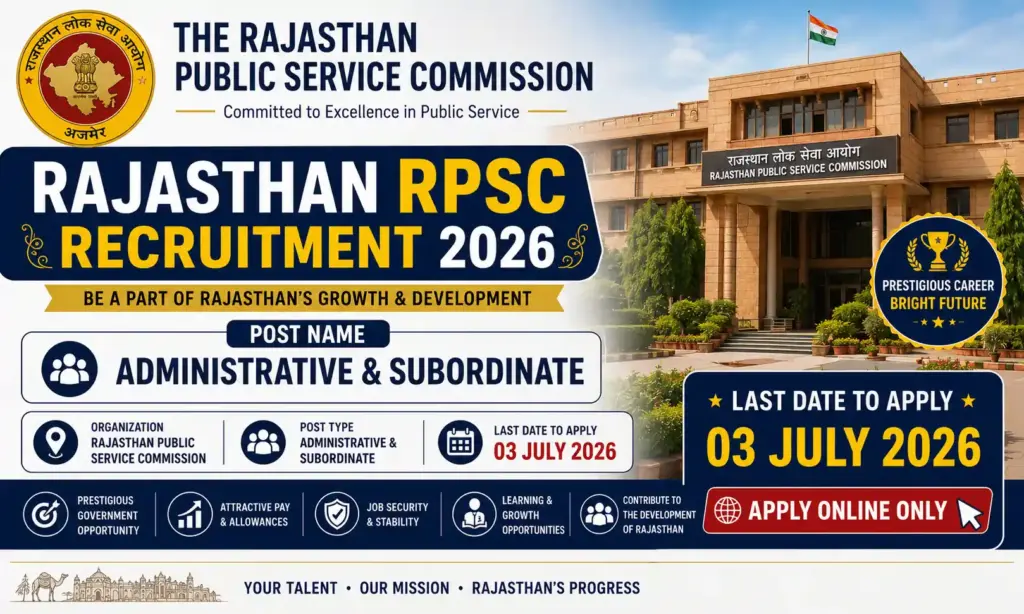rajasthan rpsc recruitment 2026