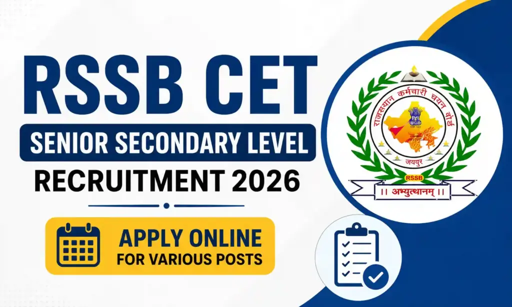 rajasthan rssb cet senior secondary level notification 2026