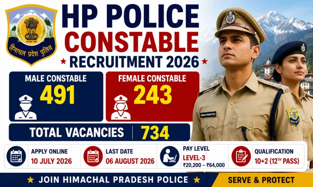 hp police constable recruitment 2026
