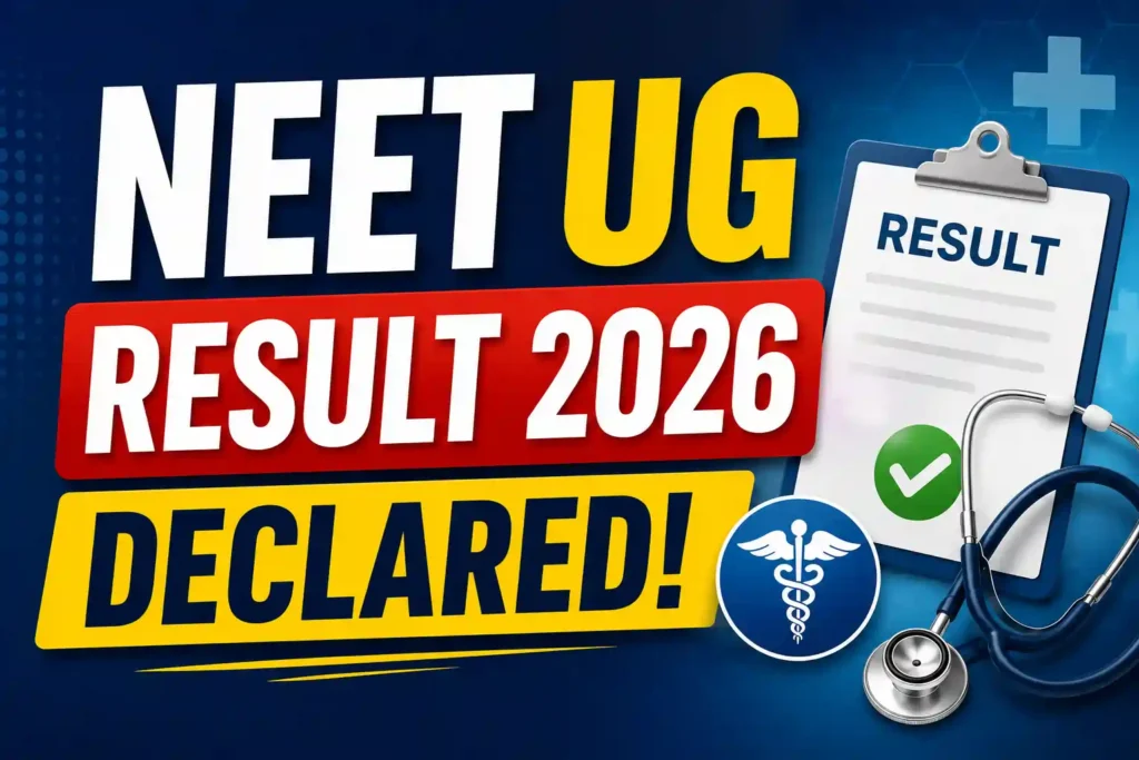 neet ug result 2026 declared
